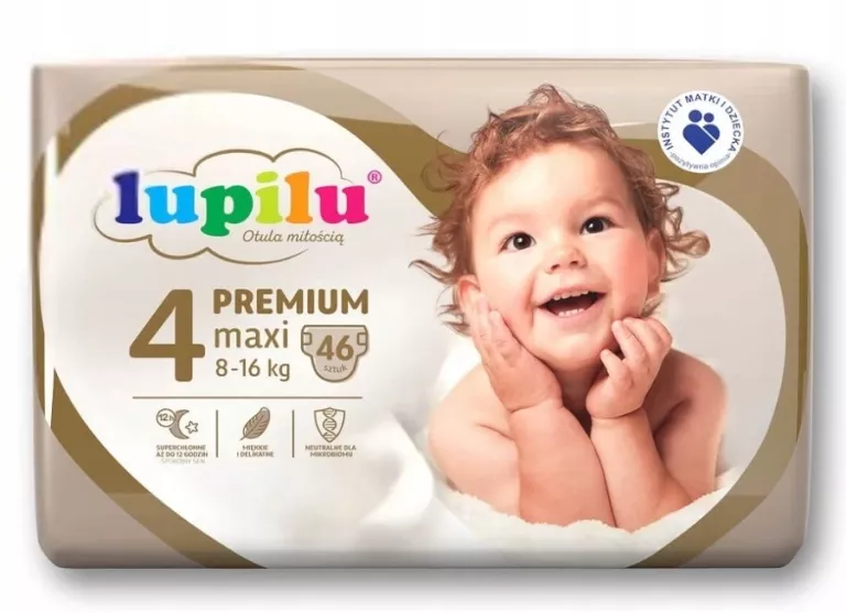 PIELUSZKI LUPILU 4 PREMIUM 8-16 KG 46SZT