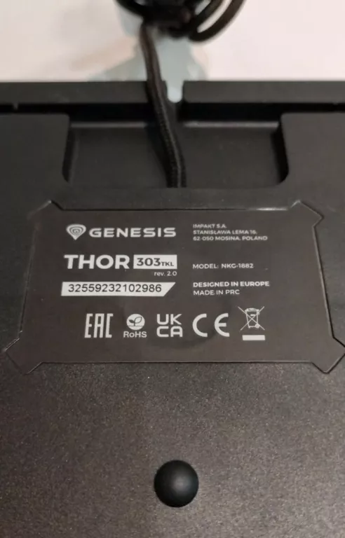 KLAWIATURA GENESIS THOR 303TKL