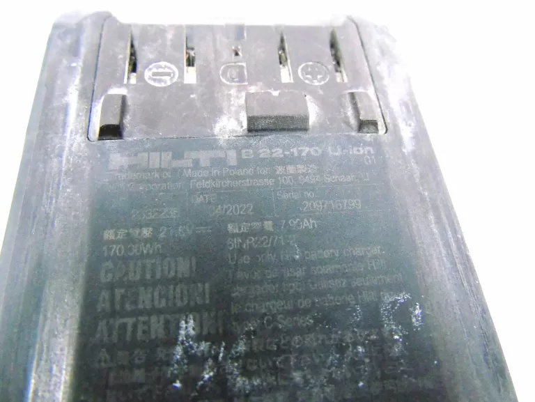 SZLIFIERKA AKUMULATOROWA HILTI AG 6D-22 + AKUMULATOR 8AH B22-170