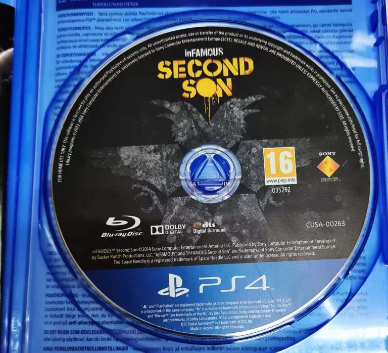 GRA PS4 INFAMOUS SECOND SON