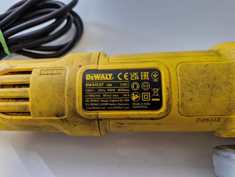 SZLIFIERKA DEWALT DWE4157 900W 125MM M14