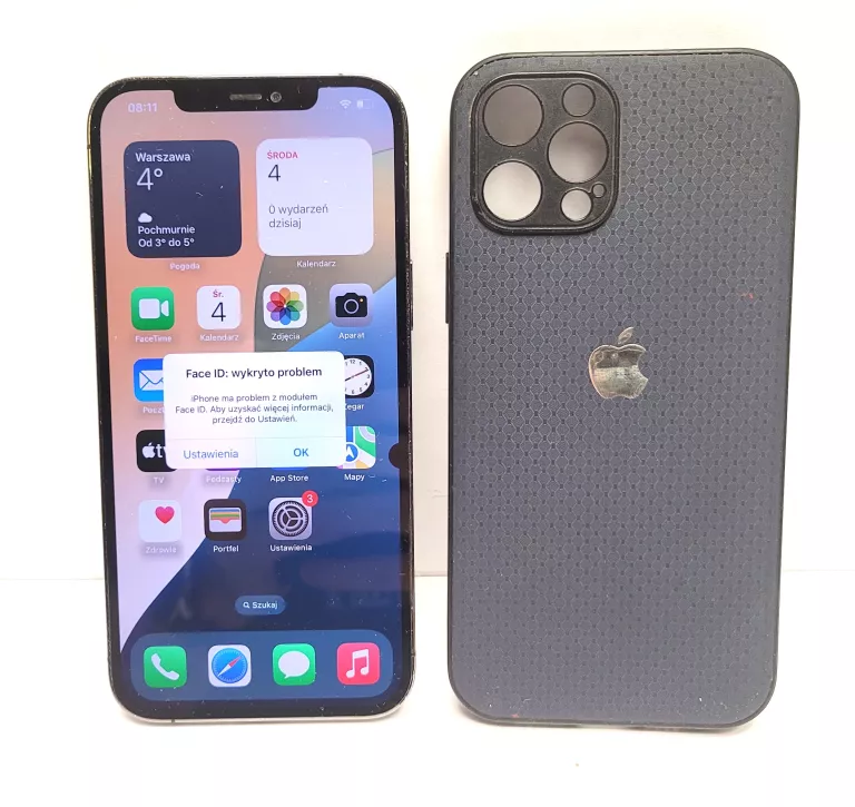 TELEFON APPLE IPHONE 12 PRO MAX - USZKODZONY EKRAN I KLAPKA BATERII
