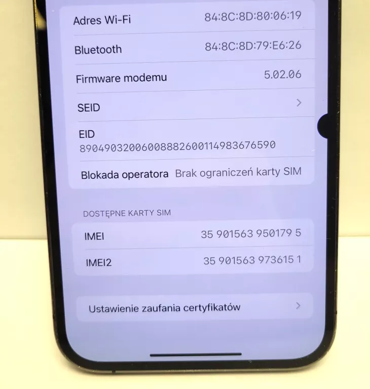 TELEFON APPLE IPHONE 12 PRO MAX - USZKODZONY EKRAN I KLAPKA BATERII