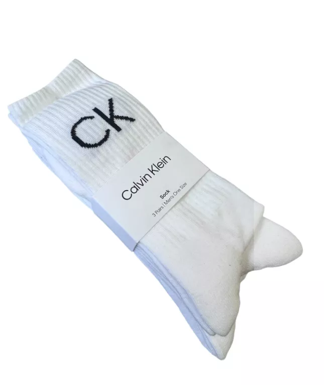 SKARPETKI CK CALVIN KLEIN MESKIE DŁUGIE 3 PARY