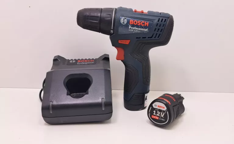 ZESTAW WIERTARKO-WKRĘTARKA BOSCH GSR 120-LI + 2 AKU + ŁAD