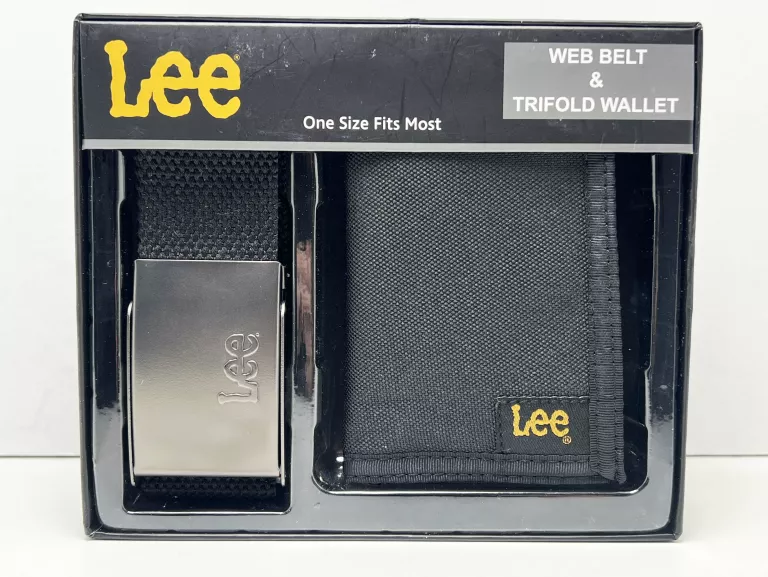 LEE WRANGLER ZESTAW PASEK + PORTFEL