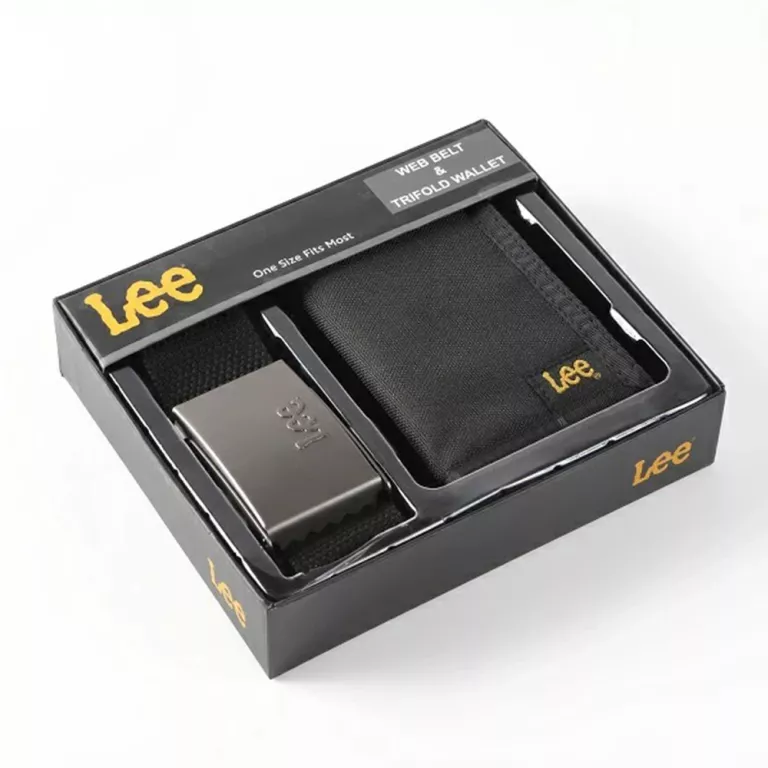 LEE WRANGLER ZESTAW PASEK + PORTFEL