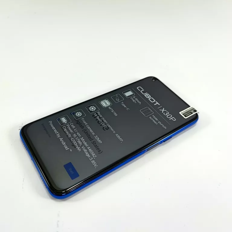 SMARTFON CUBOT X30 PRO 8 GB / 256 GB 4G (LTE) NIEBIESKI