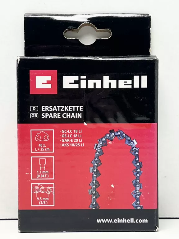ŁAŃCUCH DO EINHELL GE-LC 18 LI 25 CM 1,1 40T 3/8 4501754