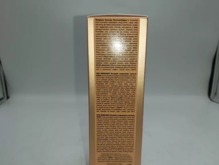 BERGAMO 24K GOLD BRILLIANT ESSENCE ROZŚWIETLAJĄCA ESENCJA DO TWARZY 110ML
