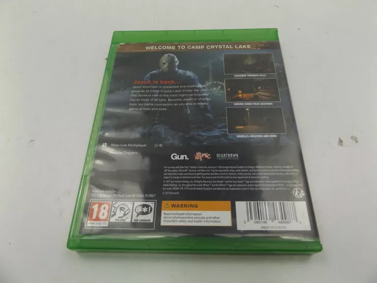 GRA NA XBOX ONE FRIDAY THE 13 THE GAME