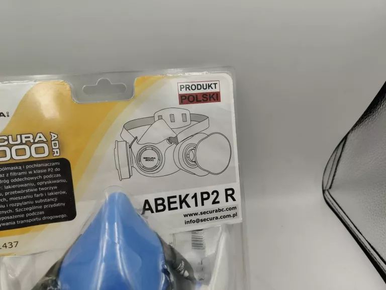 PÓŁMASKA PRZECIWGAZOWA ADR ABEK1P2 OCHRONNA SECURA 3000 ADR