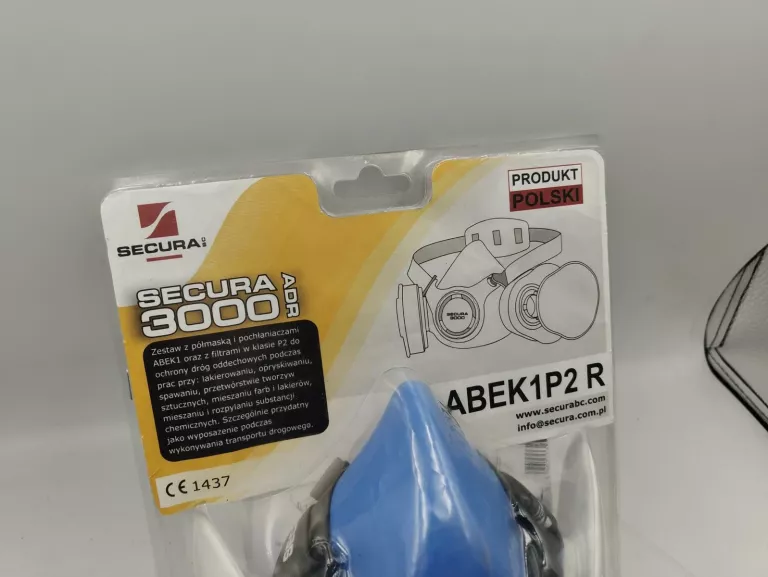 PÓŁMASKA PRZECIWGAZOWA ADR ABEK1P2 OCHRONNA SECURA 3000 ADR