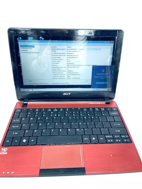 LAPTOP NOTEBOOK ACER ASPIRE ONE 722-C6CRR