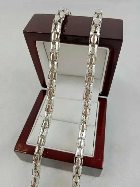 PONADCZASOWY SREBRNY NASZYJNIK CARTIER 19,76GR 925PR