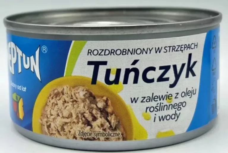 TUŃCZYK NEPTUN W ZALEWIE Z OLEJU ROŚLINNEGO I WODY
