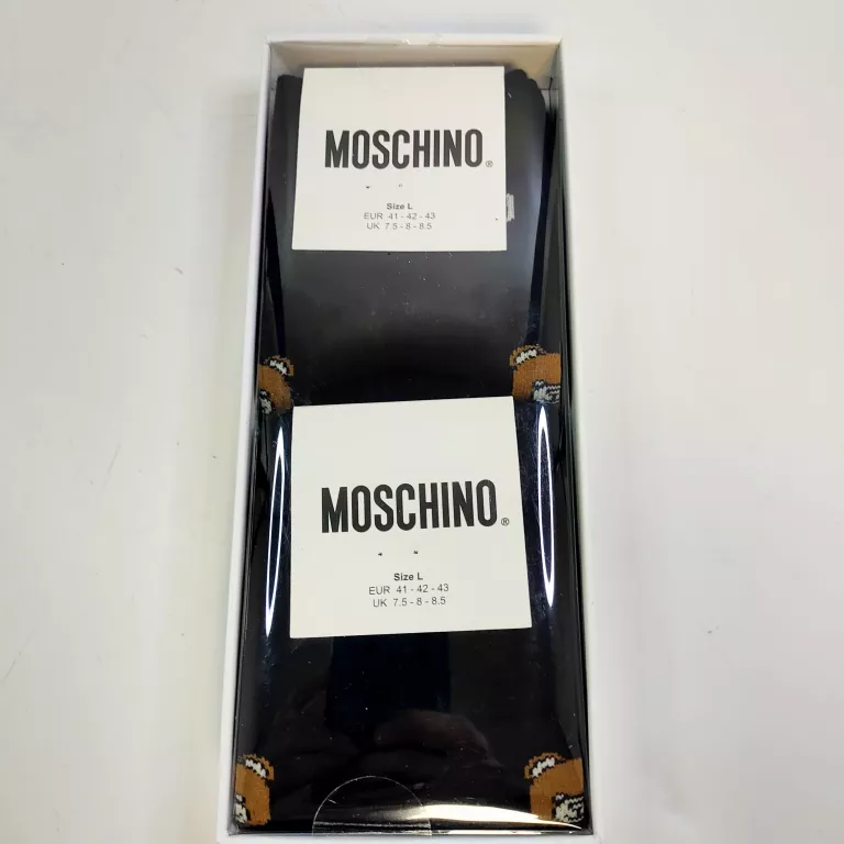 ZESTAW UPOMINKOWY DAMSKIE SKARPETY LOVE MOSCHINO MIŚ ROZMIAR L 41-43
