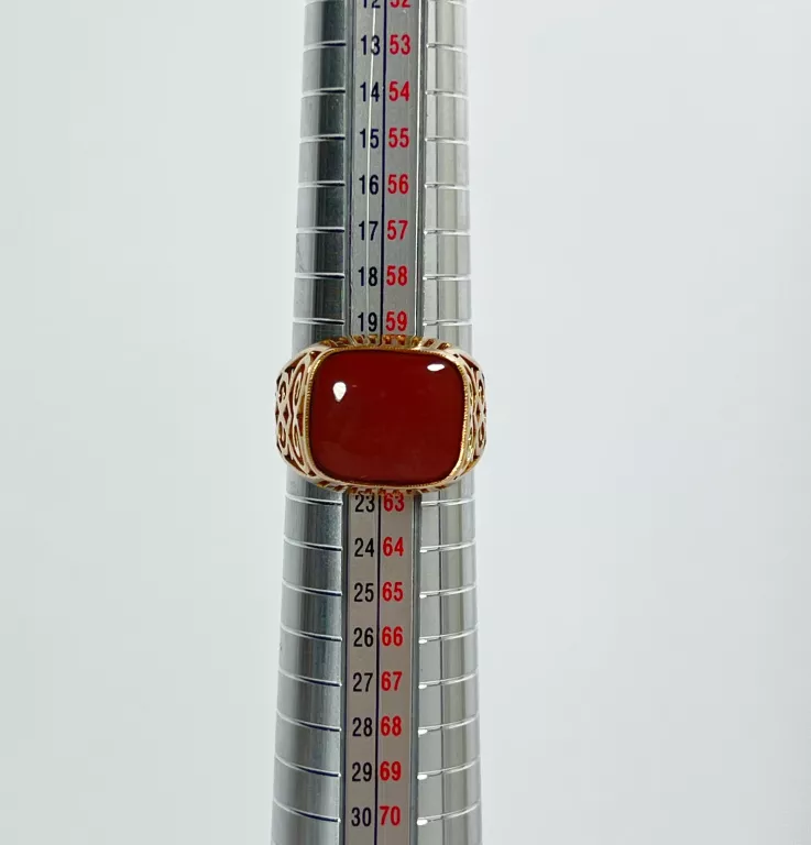 PIERŚCIONEK Z KAMIENIEM 585 8,71G R21