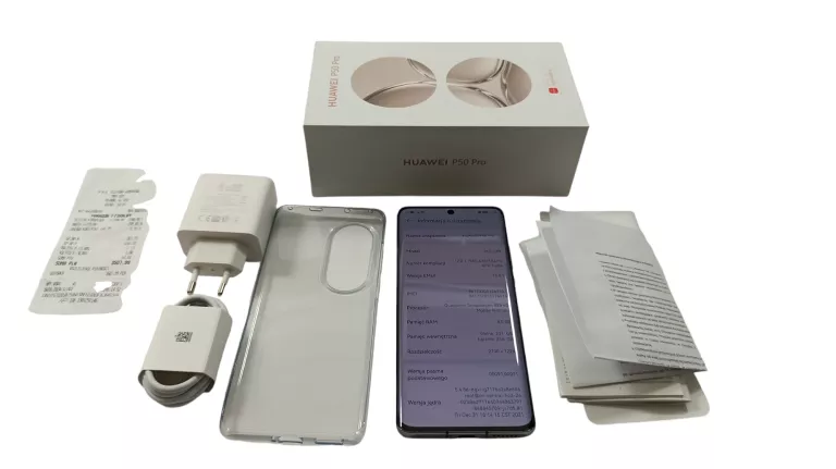TELEFON HUAWEI P50 PRO CZARNY 8/256 GB KOMPLET