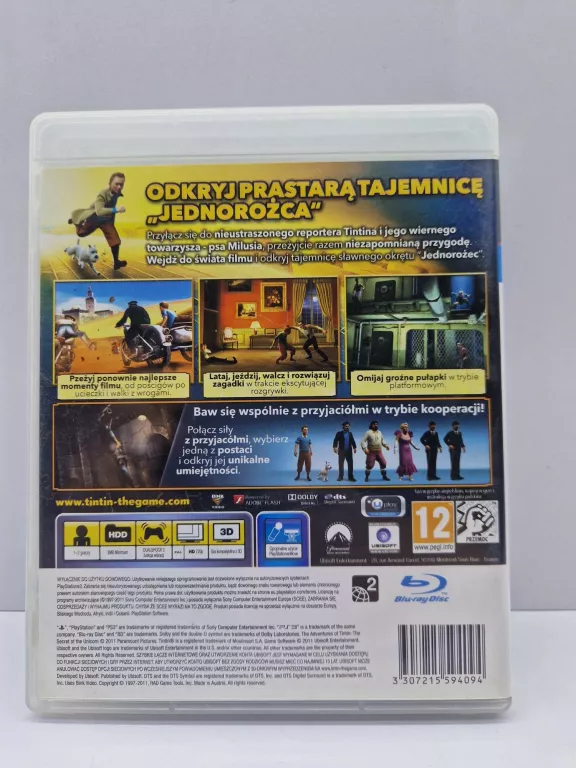 PRZYGODY TINTINA PS3