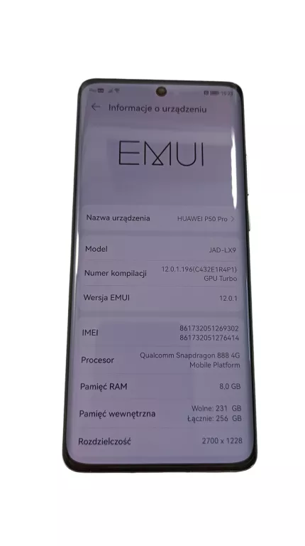 TELEFON HUAWEI P50 PRO CZARNY 8/256 GB KOMPLET