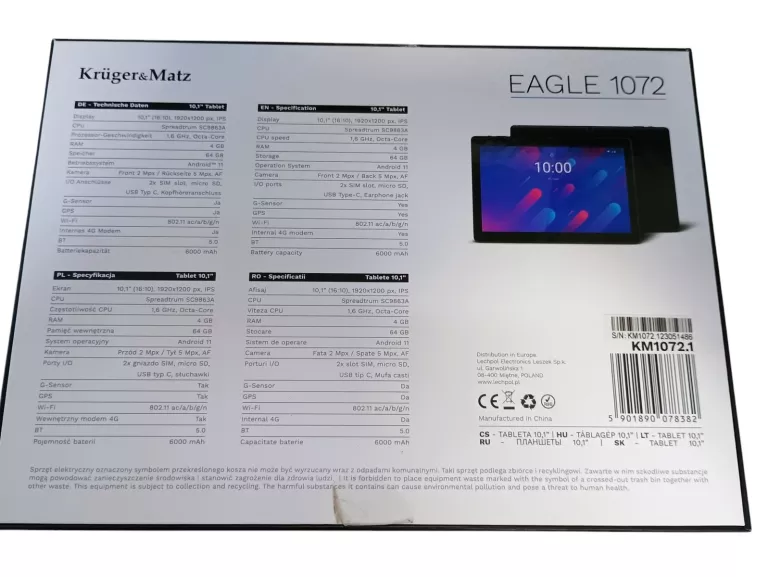 TABLET KRUGER & MATZ EAGLE 1072 4/64GB 10,1''