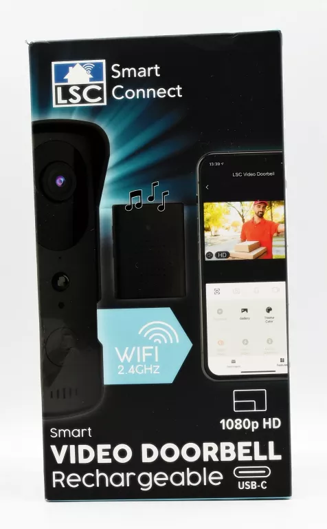 WIDEOWIZJER DOMOFON LSC SMART CONNECT VIDEO DOORBELL 1080P