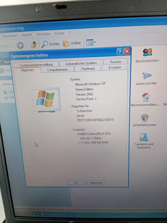 KOMPUTER PRZENOŚNY HP COMPAQ NX6310 WINXP 504MB RAM 60GB HDD INTEL CELERON