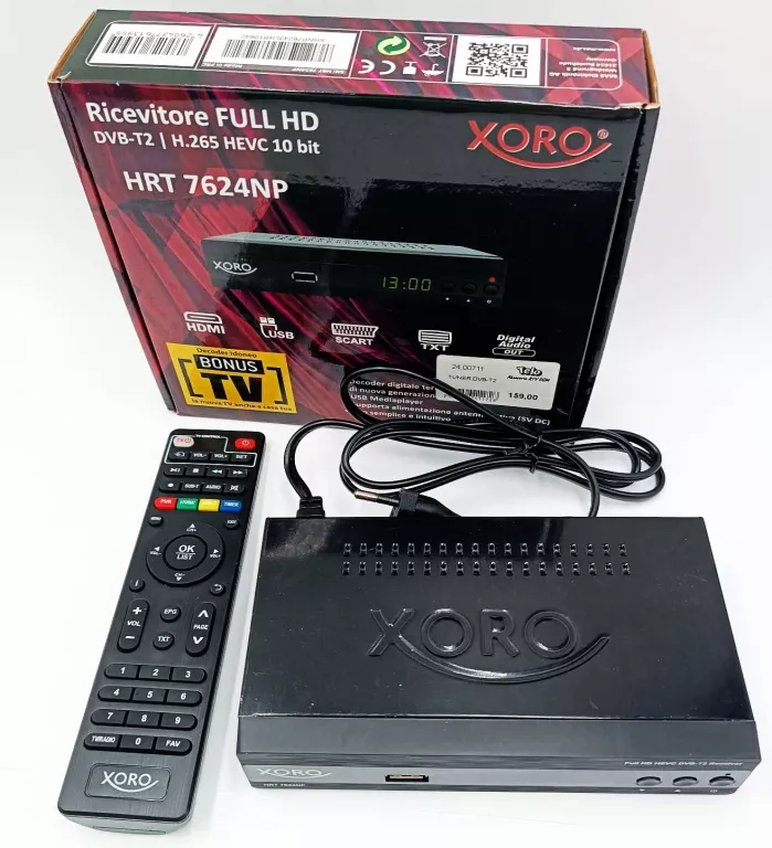 TUNER DVB-T2 XORO HRT 7624NP
