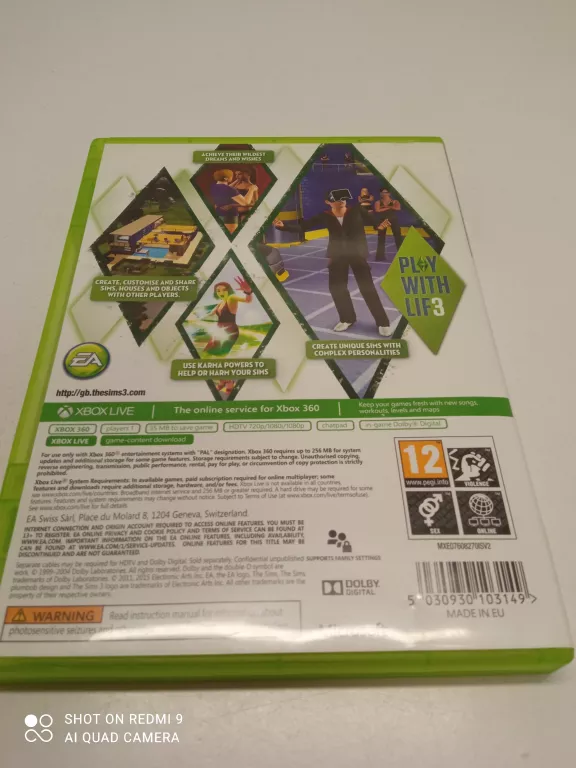 THE SIMS 3 XBOX 360