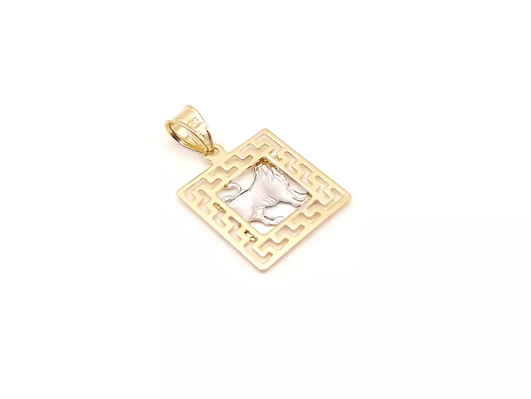 ZŁOTA ZAWIESZKA ZNAK ZODIAKU LEW 585 1,01G