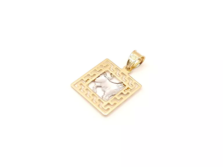 ZŁOTA ZAWIESZKA ZNAK ZODIAKU LEW 585 1,01G
