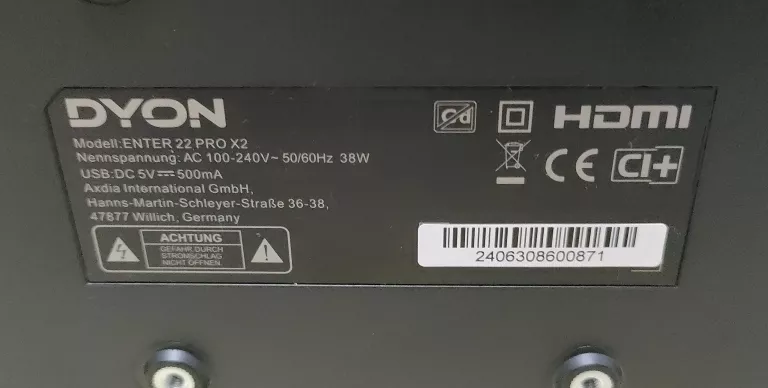 TELEWIZOR DYON ENTER 22 PRO X2
