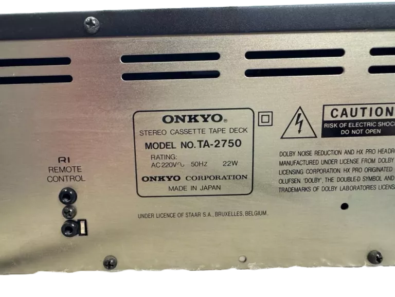 MAGNETOFON KASETOWY ONKYO INTEGRA TA-2750