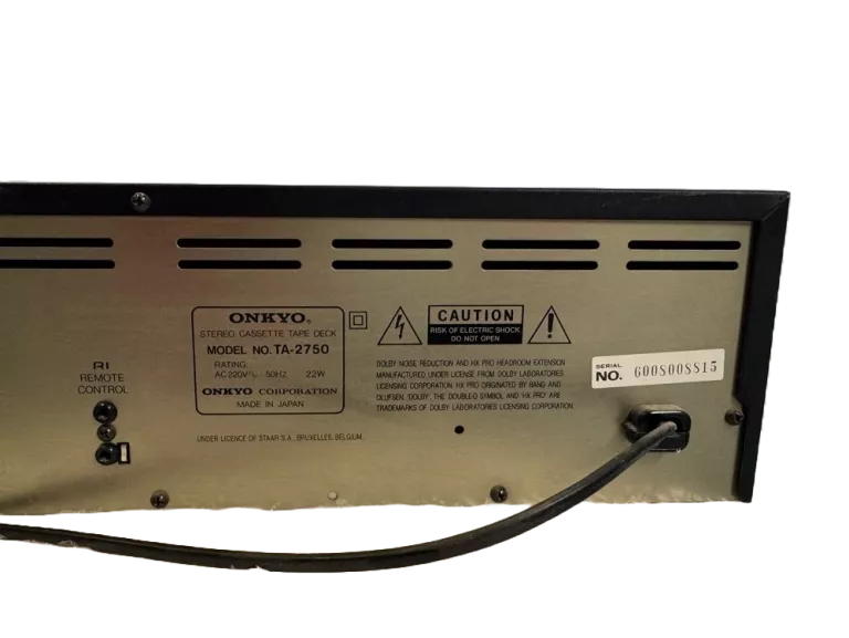 MAGNETOFON KASETOWY ONKYO INTEGRA TA-2750