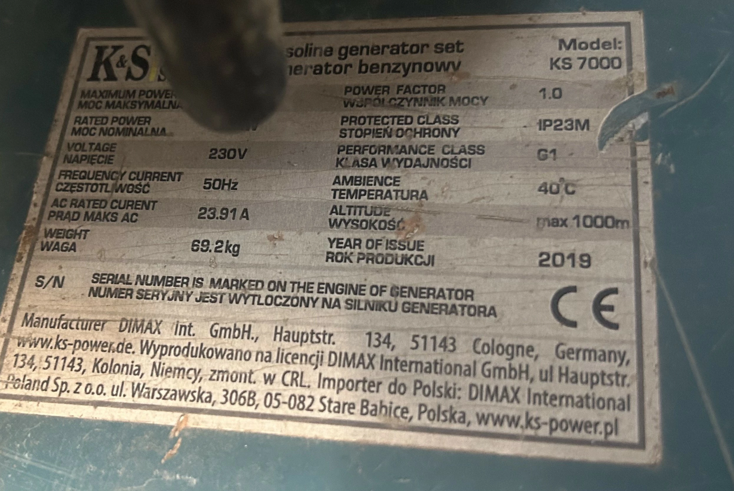 agregat-pradotworczy-konner-sohnen-ks-7000-model-ks7000