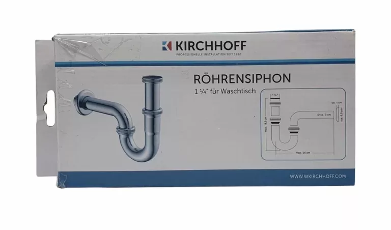 SYFON UMYWALKOWY KIRCHHOFF 98801110 SYFON RUROWY G 1 1/4