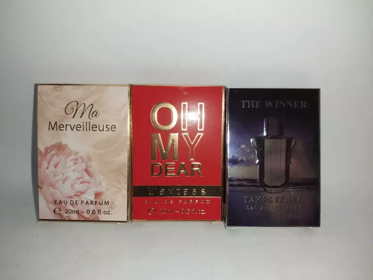 WODA PERFUMOWANA LUB TOALETOWA MINI 20 ML RÓŻNE RODZAJE