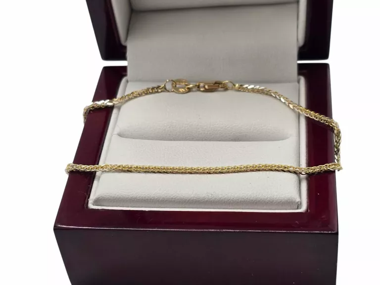 ZŁOTA BRANSOLETKA LISI OGON 1,51G B200