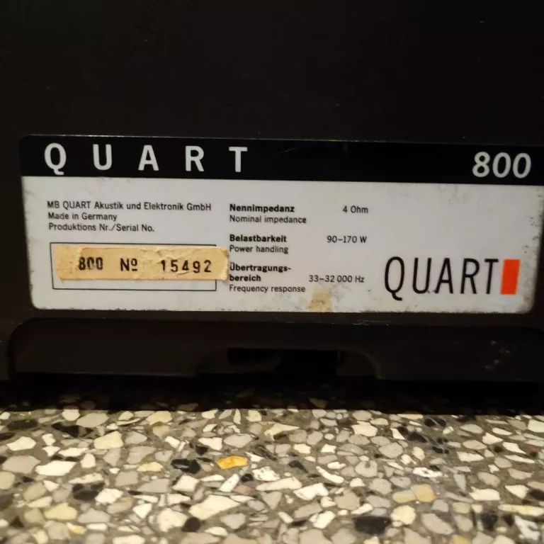 ZESTAW DWIE KOLUMNY MB QUART 800
