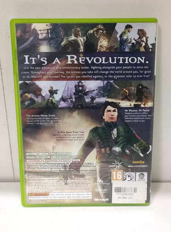 GRA FABLE 3 XBOX 360