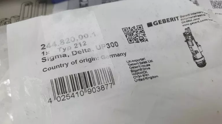 GEBERIT ZAWÓR SPUSTOWY 244.820.00.1