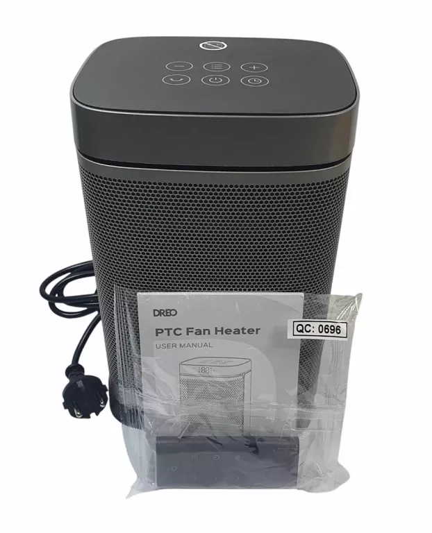 GRZEJNIK ELEKTRYCZNY CERAMICZNY DREO TERMOSTAT OBROTOWY WYŚWIETLACZ LCD