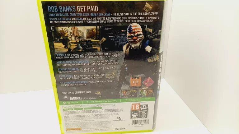 GRA PAYDAY 2 MICROSOFT XBOX 360