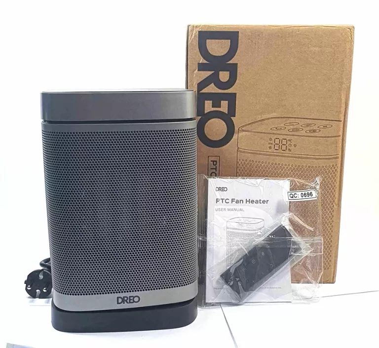 GRZEJNIK ELEKTRYCZNY CERAMICZNY DREO TERMOSTAT OBROTOWY WYŚWIETLACZ LCD