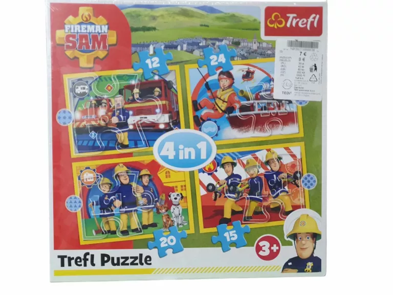 STRAŻAK SAM PUZZLE TREFL 4 W 1
