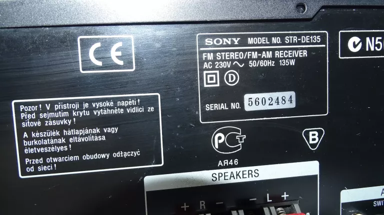 AMPLITUNER SONY STR-DE135 135W