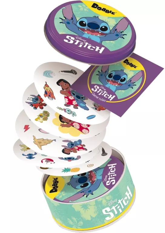 ŚWIETNA GRA DLA DZIECI REBEL DOBBLE DISNEY STITCH "ZNAJDŹ PARĘ!"