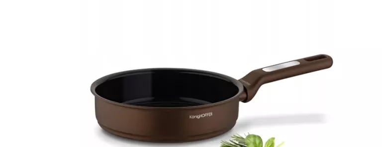 MAŁA PATELNIA CERAMICZNA GŁĘBOKA 20CM PATELNIA NA INDUKCJE RENO KONIGHOFFE
