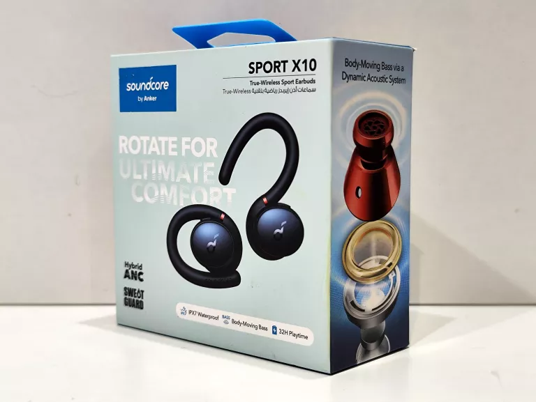 SŁUCHAWKI BEZPRZEWODOWE DOKANAŁOWE SOUNDCORE SPORT X10